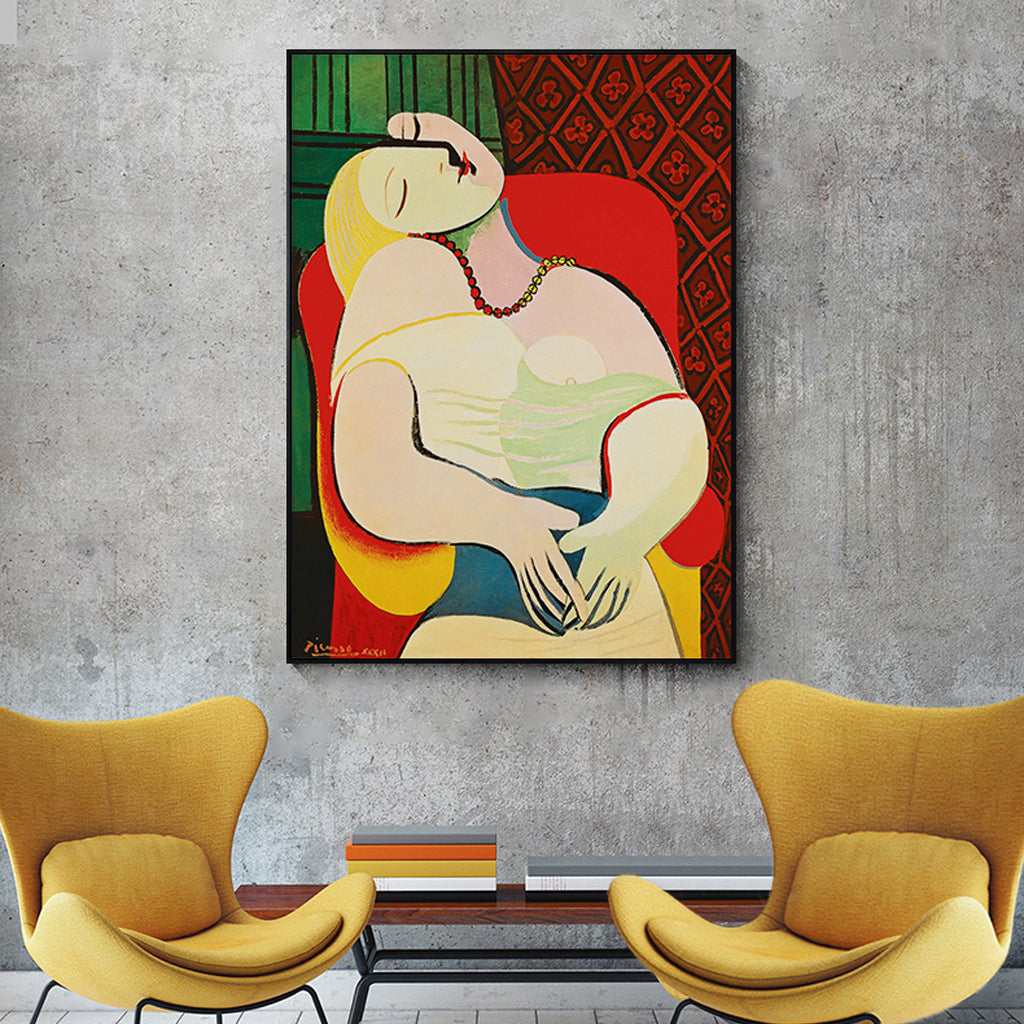 Artist Series - Pablo Picasso Gold Framed Canvas 70cmx100cm