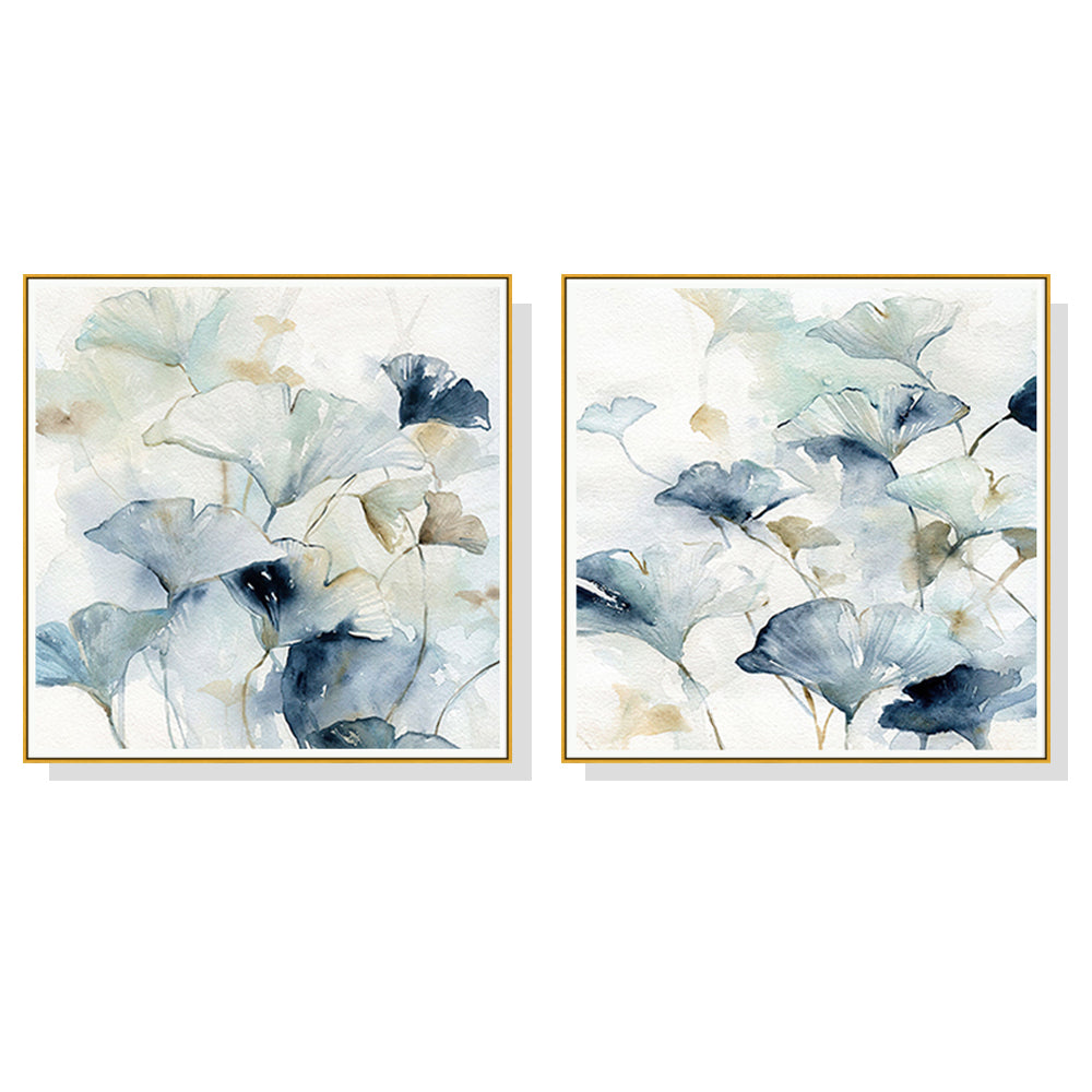 Artist Series - Carol Robinson Set Of 2 Gold Framed Canvas 60cmx60cm