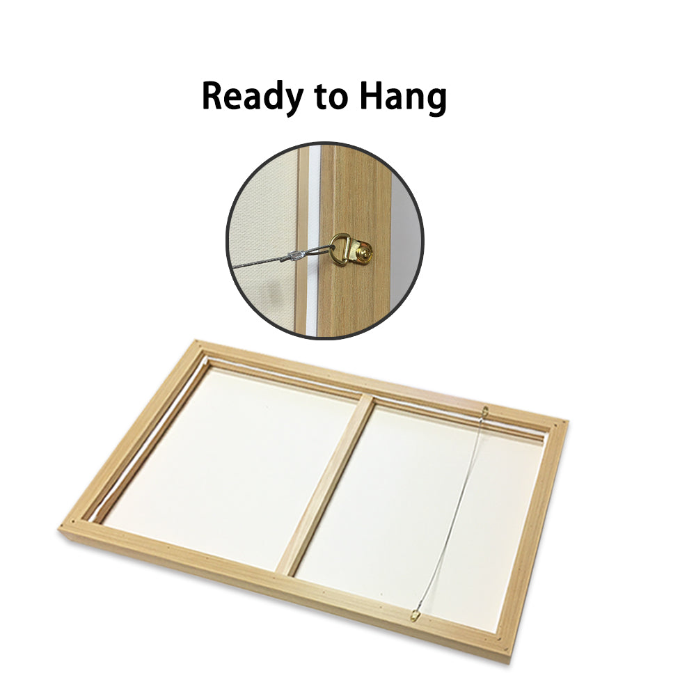 Good Morning Sunshine! White Frame Canvas Set Of 3 60cmx90cm