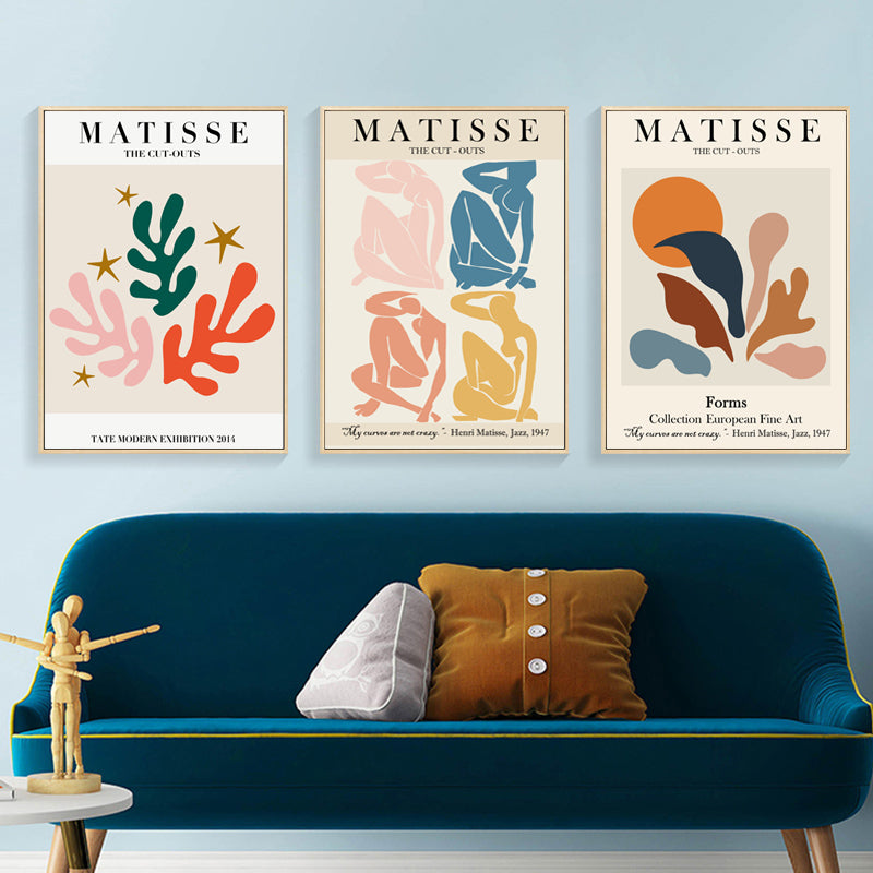 Artist Series - Henry Matisse Set Of 3 Wood Framed Canvas 60cmx90cm