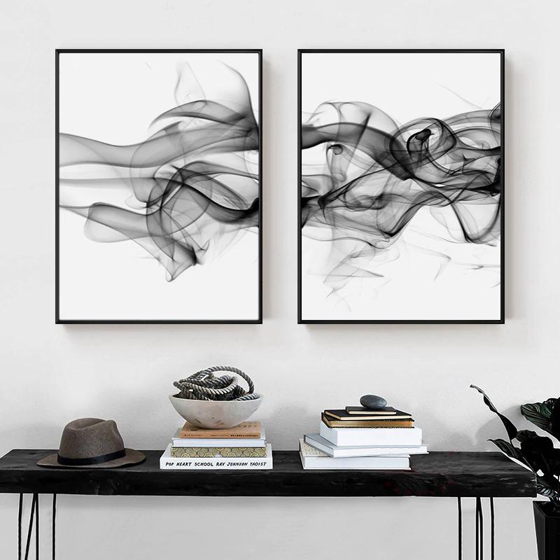 What Do YOU See? Set Of 2 Black Frame Canvas 80cmx120cm