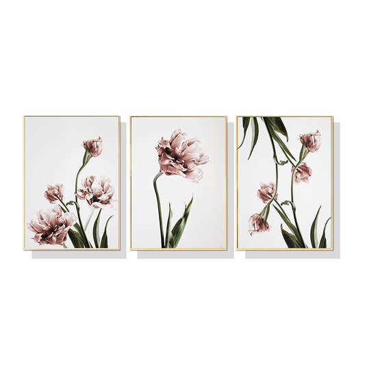 Too Pretty To Pick Set Of 3 Gold Framed Canvas 70cmx100cm