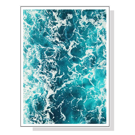 Sea The Serenity White Framed Canvas 90cmx135cm