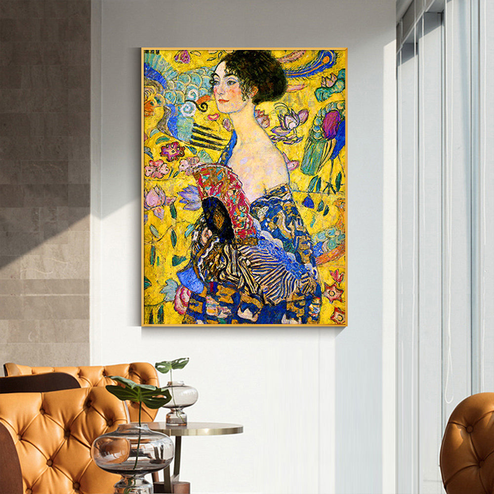 Artist Series - By Gustav Klimt Gold Framed Canvas 90cmx135cm