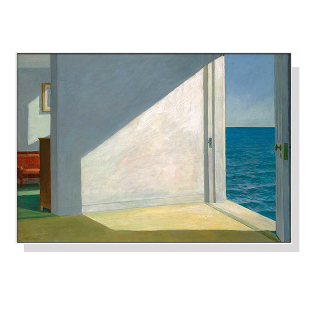 Artist Series - Edward Hopper White Framed Canvas 70cmx100cm