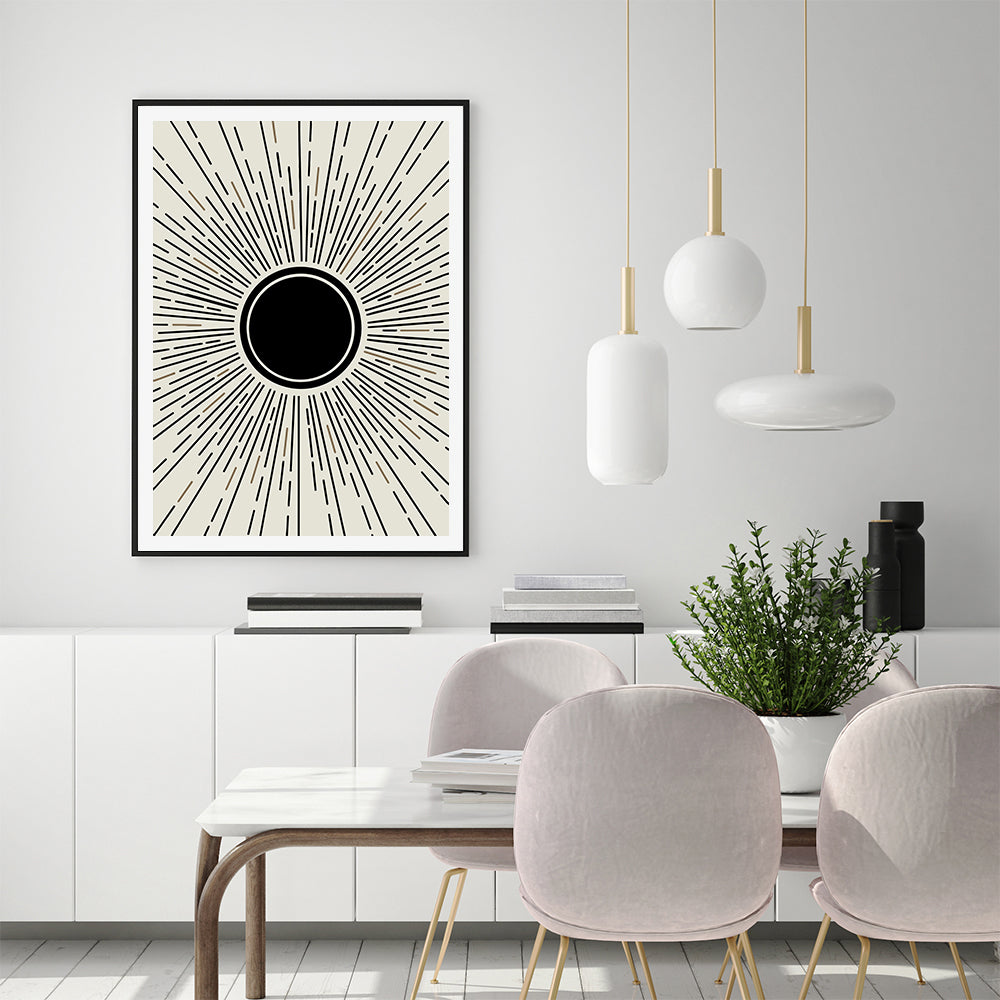 Explosive Art Black Framed Canvas 90cmx135cm