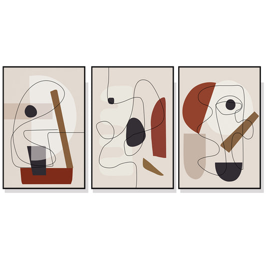 Artist Series - Pablo Picasso Set Of 3 Black Framed Canvas 70cmx100cm