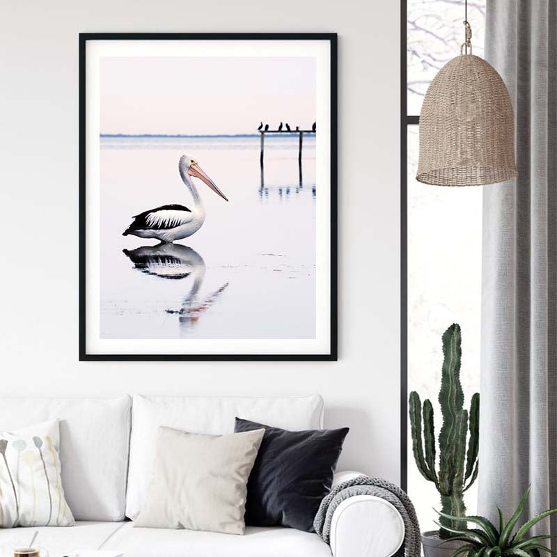 His Beak Holds More Than His Belly-can Black Framed Canvas 100cmx150cm