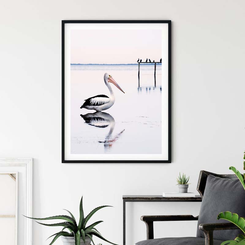 His Beak Holds More Than His Belly-can Black Framed Canvas 100cmx150cm