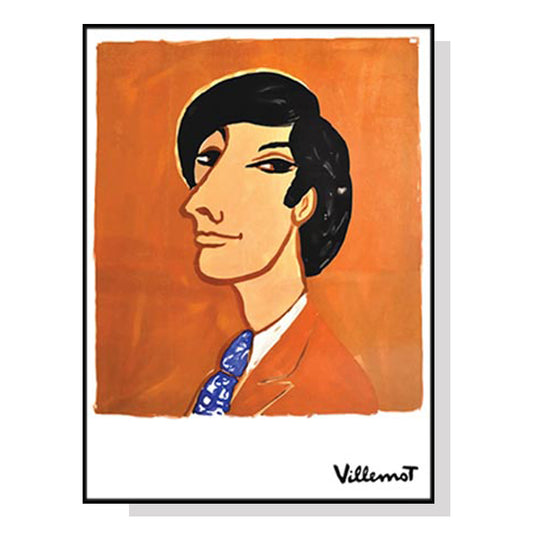 Artist Series - Bernard Villemot Black Framed Canvas 100cmx150cm