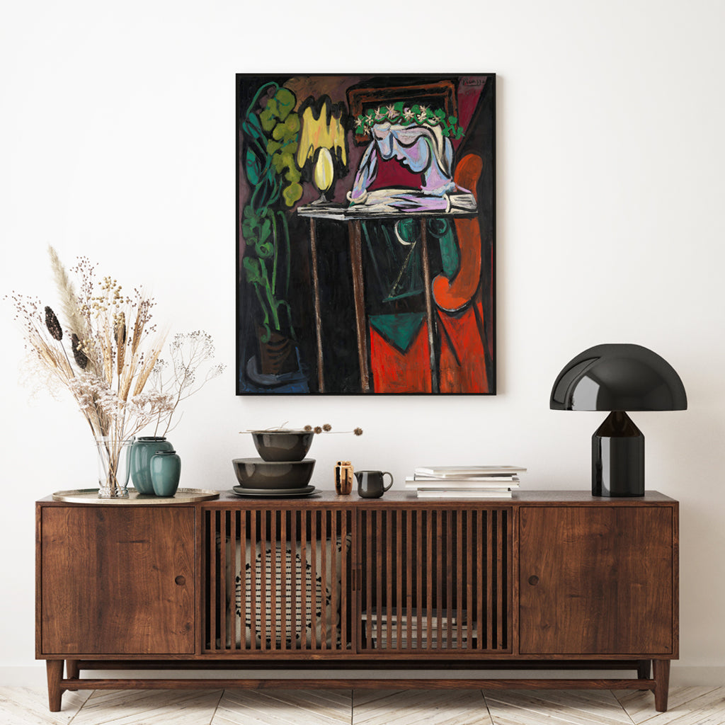 Artist Series - Pablo Picasso Black Framed Canvas 90cmx135cm