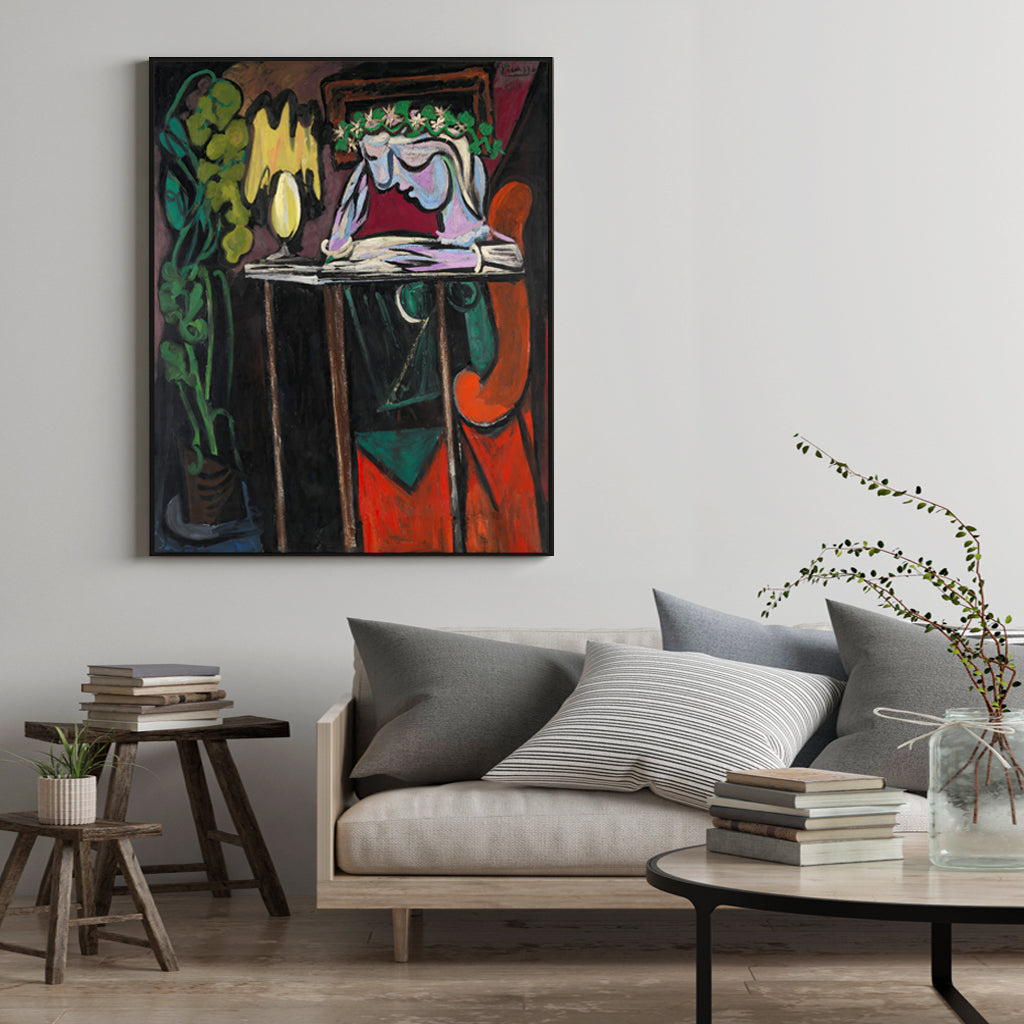 Artist Series - Pablo Picasso Black Framed Canvas 90cmx135cm