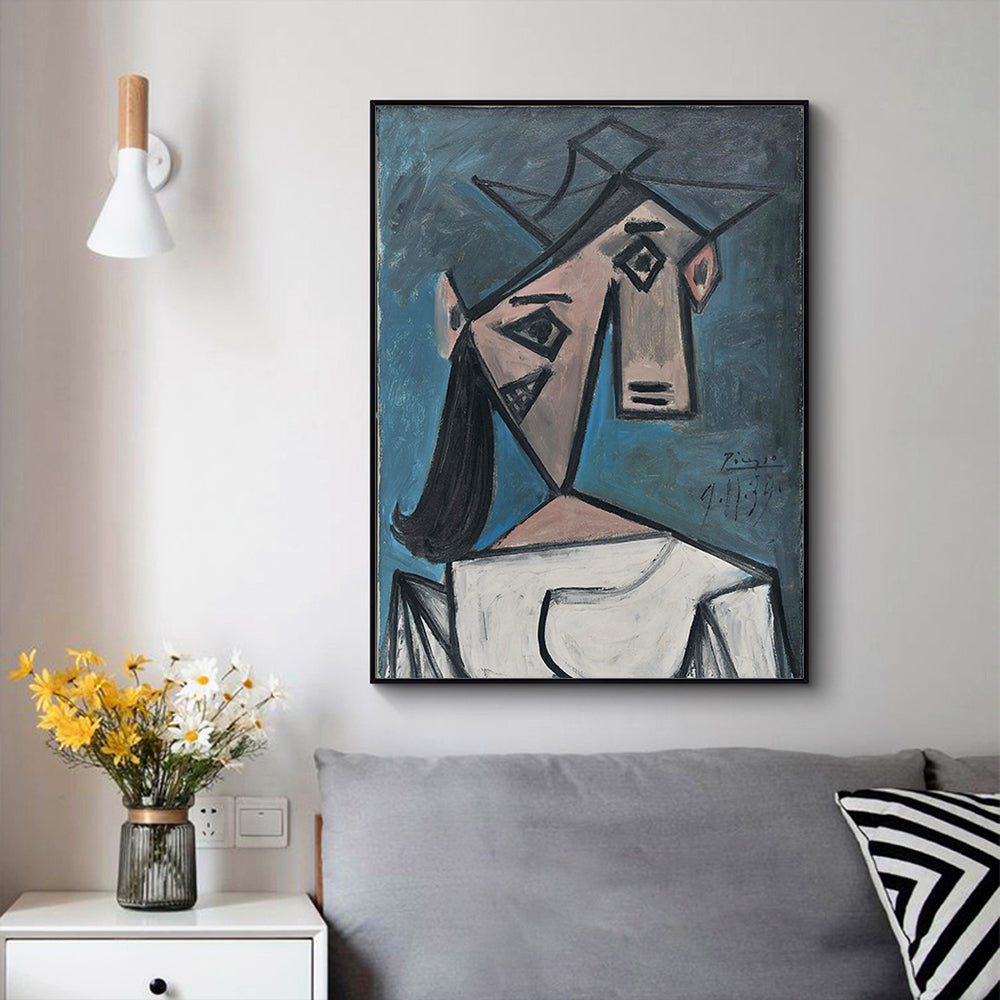 Artist Series - Pablo Picasso Black Framed Canvas 100cmx150cm