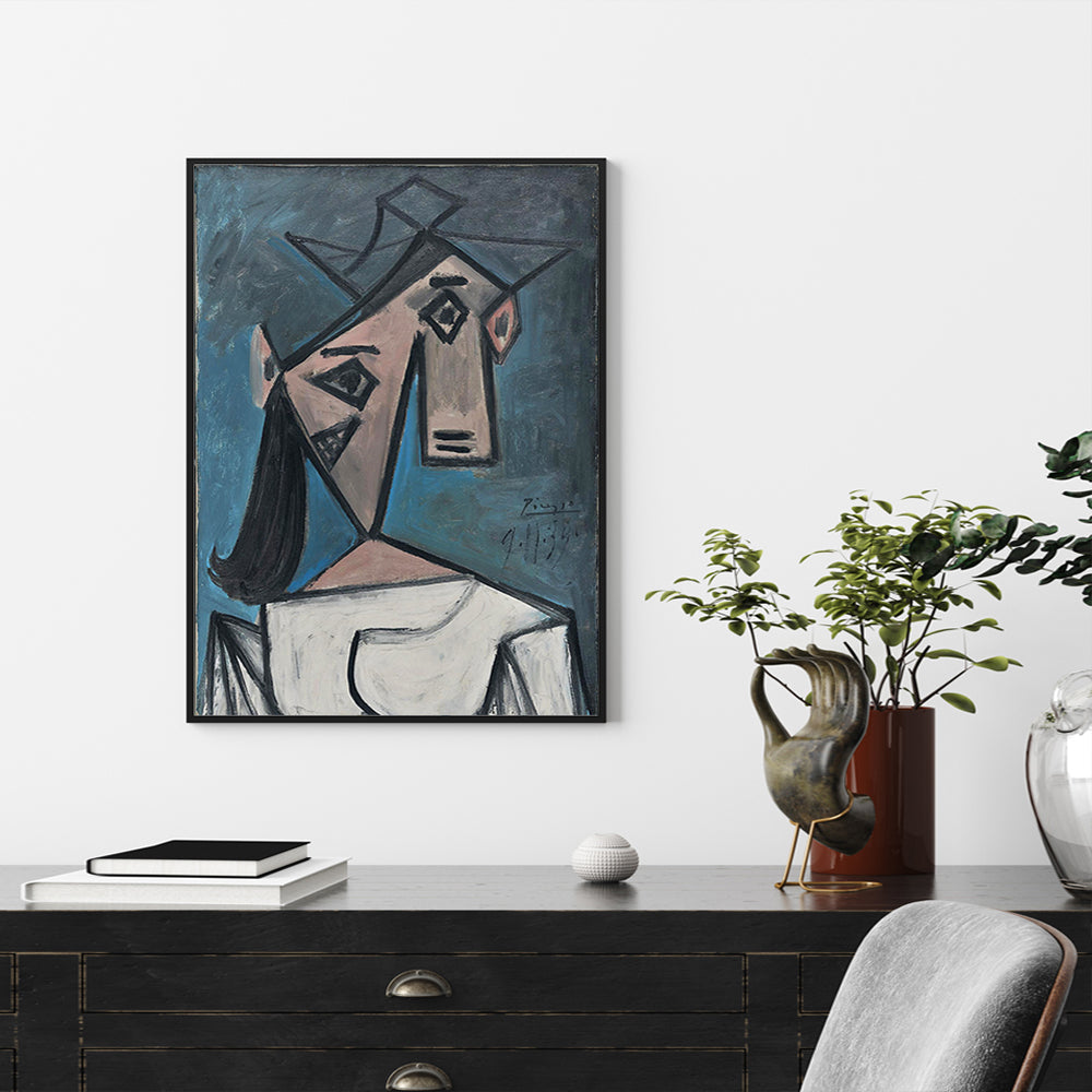 Artist Series - Pablo Picasso Black Framed Canvas 100cmx150cm