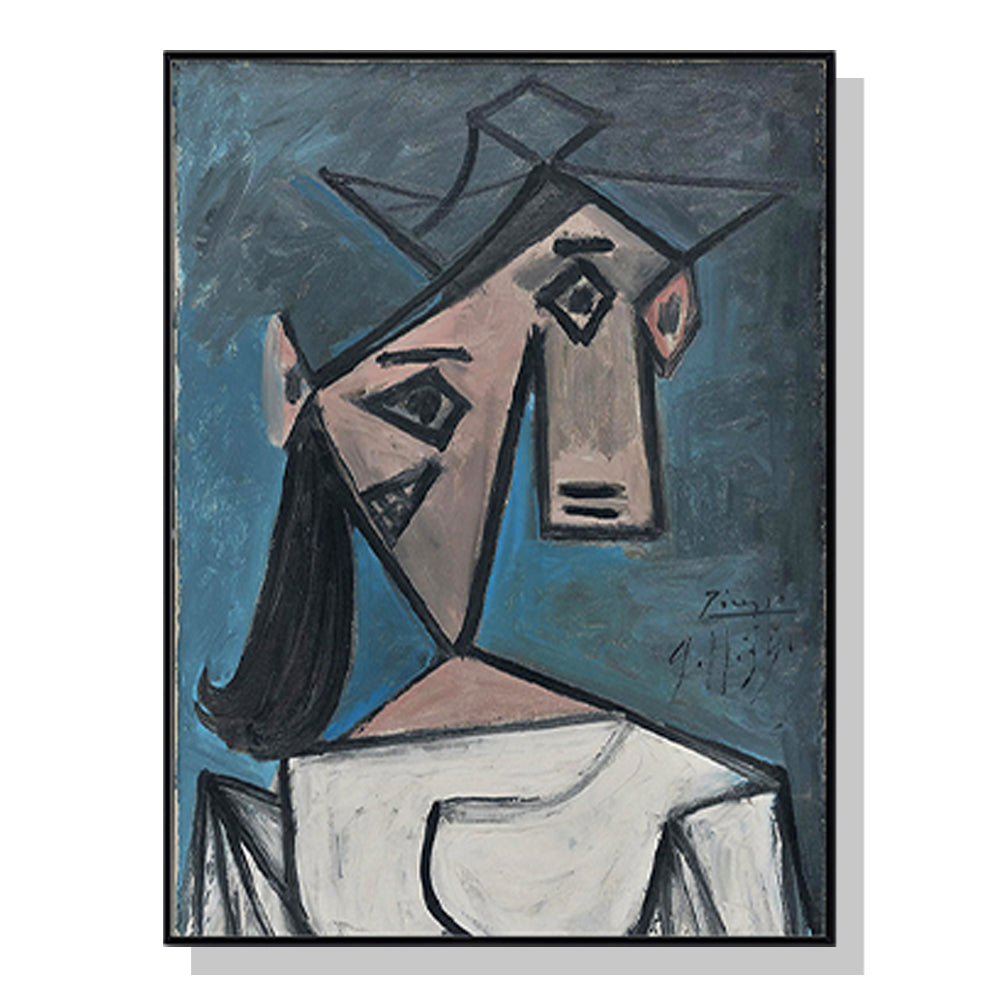 Artist Series - Pablo Picasso Black Framed Canvas 70cmx100cm