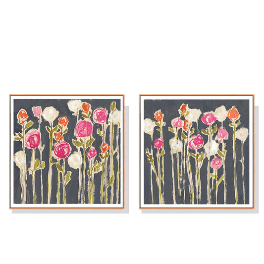 Artist Series - Jennifer Goldberger Set Of 2 Wood Framed Canvas 80cmx80cm