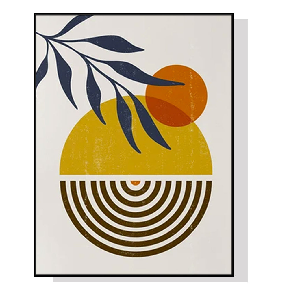 Sun Fruit Black Framed Canvas 80cmx120cms