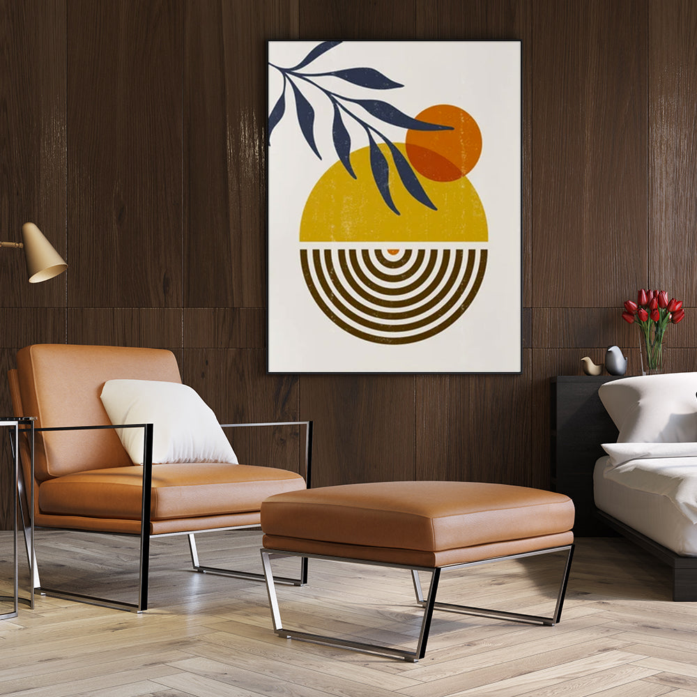 Sun Fruit Black Framed Canvas 80cmx120cms