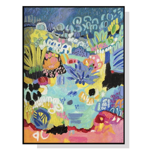 Crazy Lake Black Framed Canvas 100cmx150cm