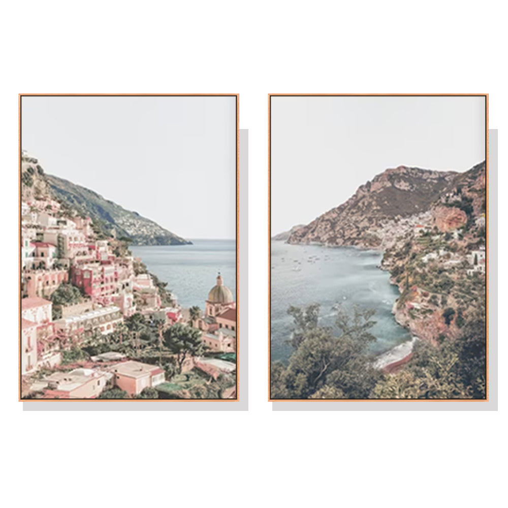 Take Me Back Set Of 2 Wood Frame Canvas 90cmx135cm